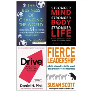 Fierce Leadership, Business of Changing, Stronger Mind, Drive 4 Books Set