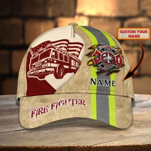 Firefighter 3 - Personalized Name Cap - Nvc97