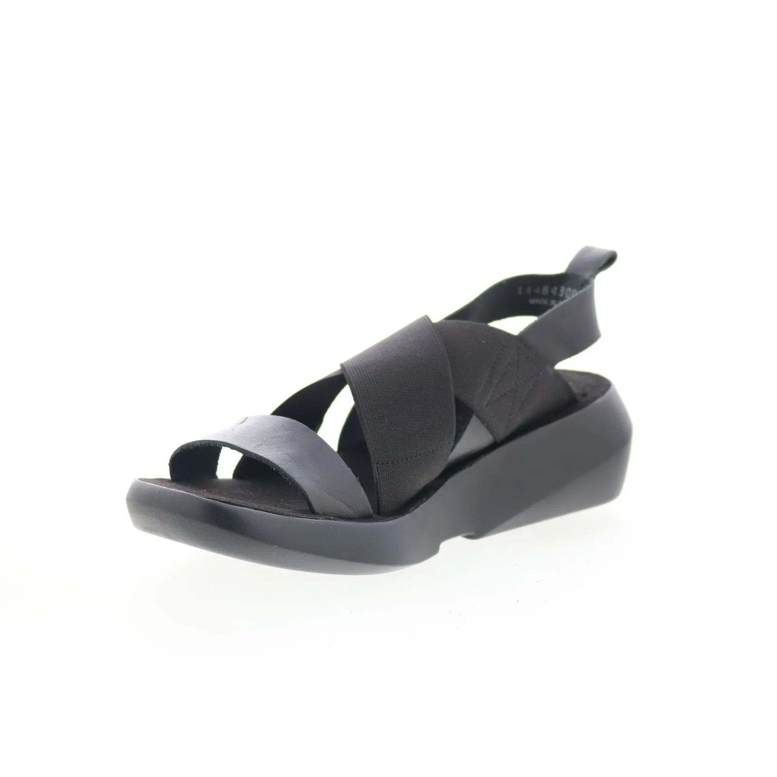Fly London Baji BAJI848FLY-000 Womens Black Leather Strap Sandals Shoes