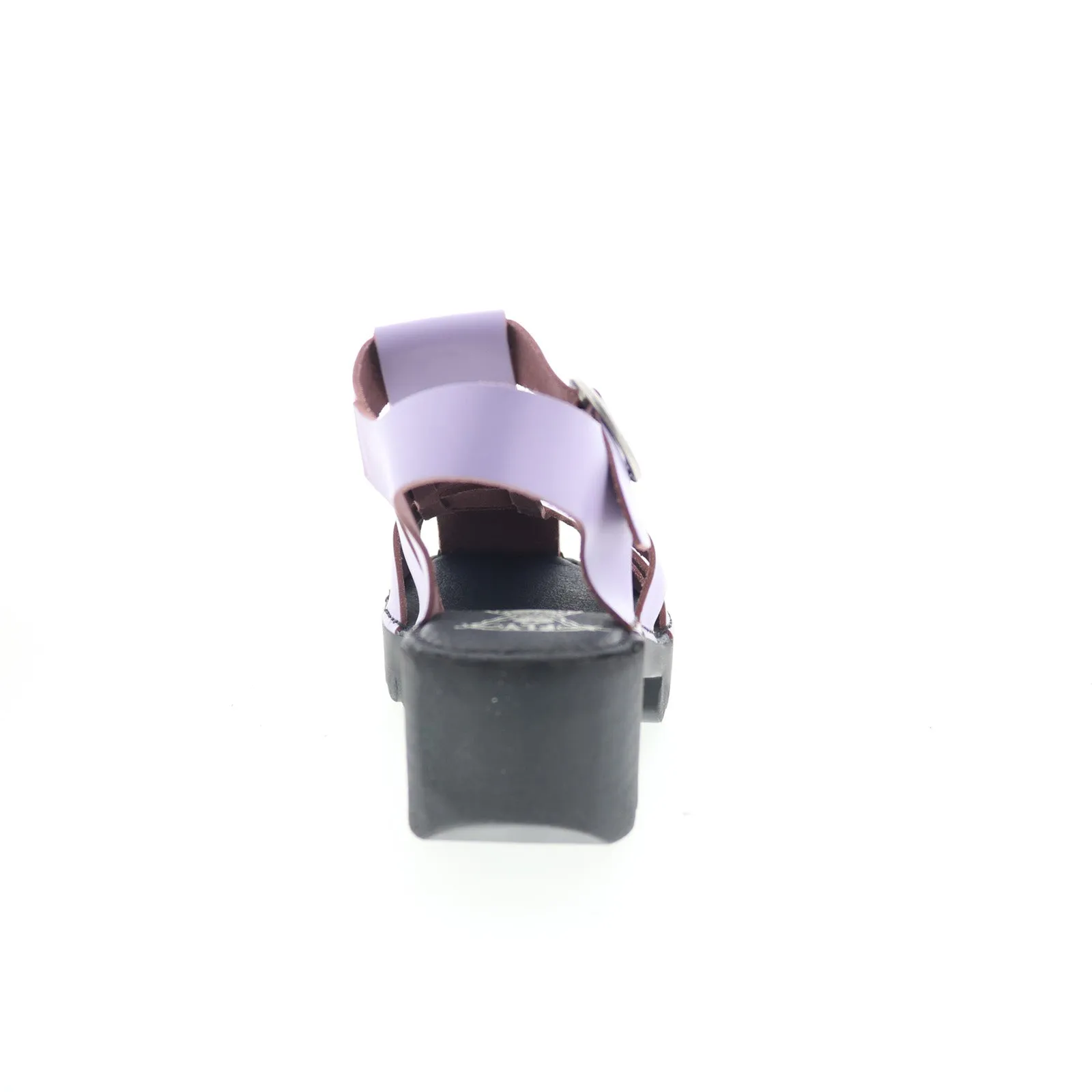 Fly London Emme EMME511FLY-006 Womens Purple Leather Heeled Sandals Shoes