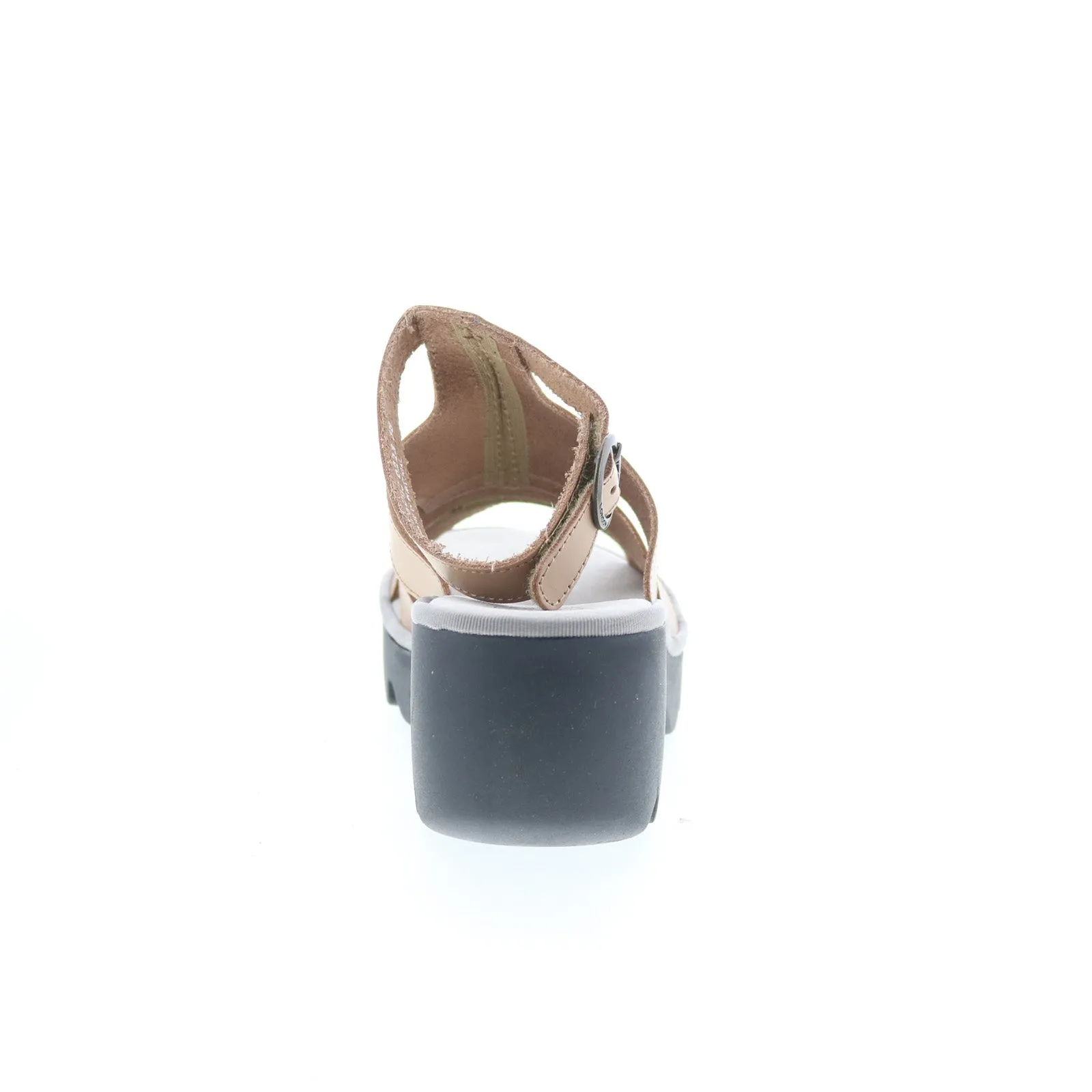 Fly London Tawi TAWI496FLY-002 Womens Beige Leather Heeled Sandals Shoes