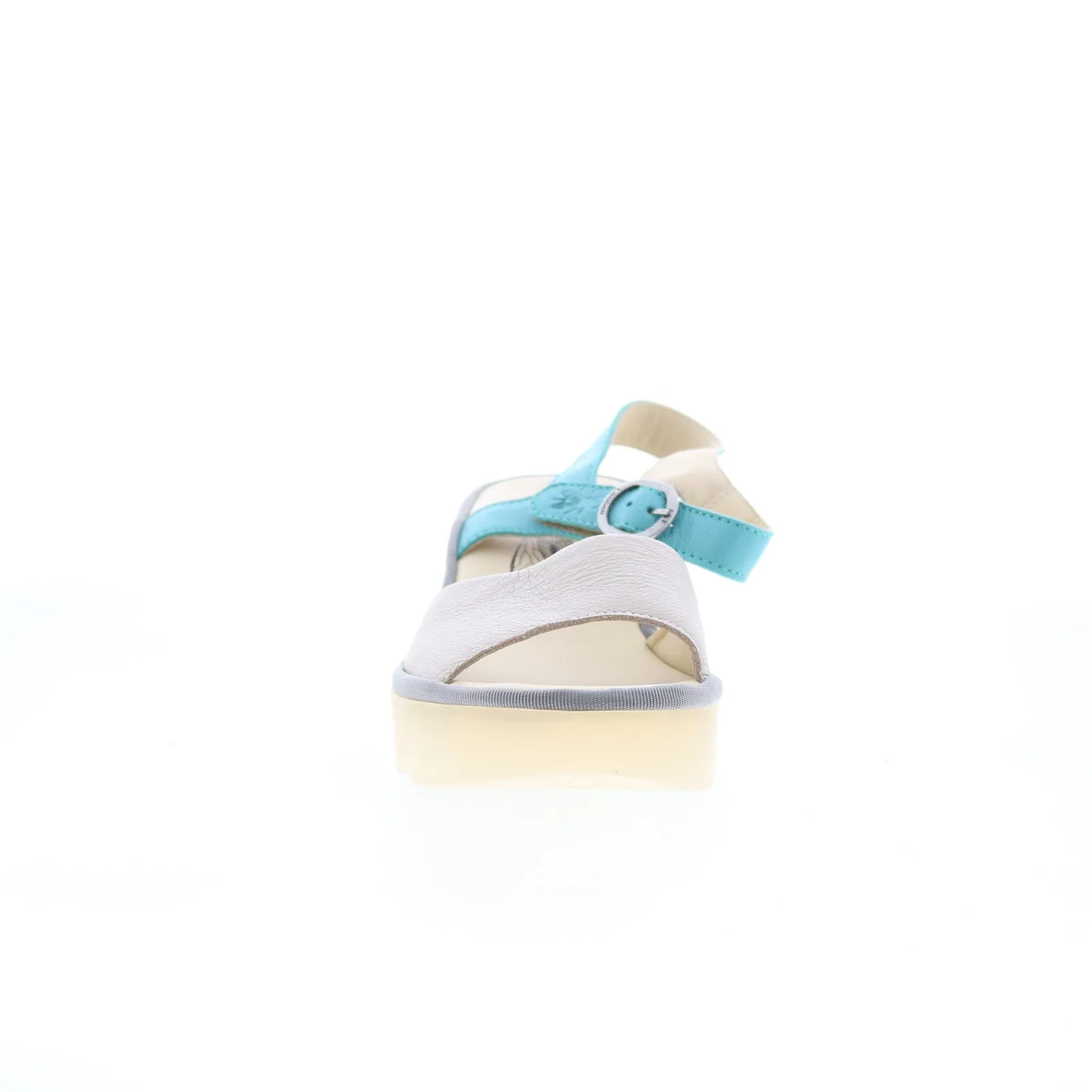 Fly London Tull TULL503FLY-003 Womens Gray Leather Heeled Sandals Shoes