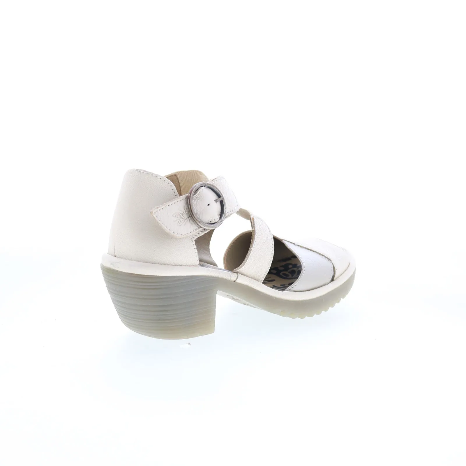 Fly London Waid WAID291FLY-001 Womens Beige Leather Heeled Sandals Shoes