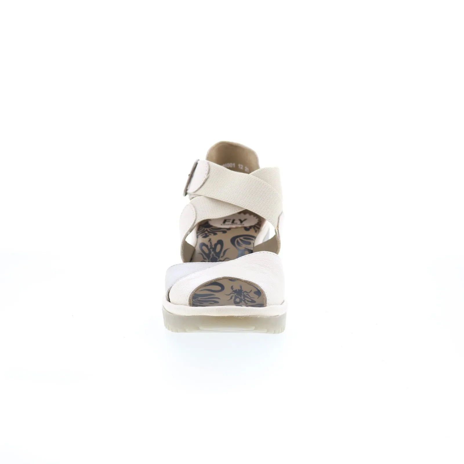 Fly London Waid WAID291FLY-001 Womens Beige Leather Heeled Sandals Shoes