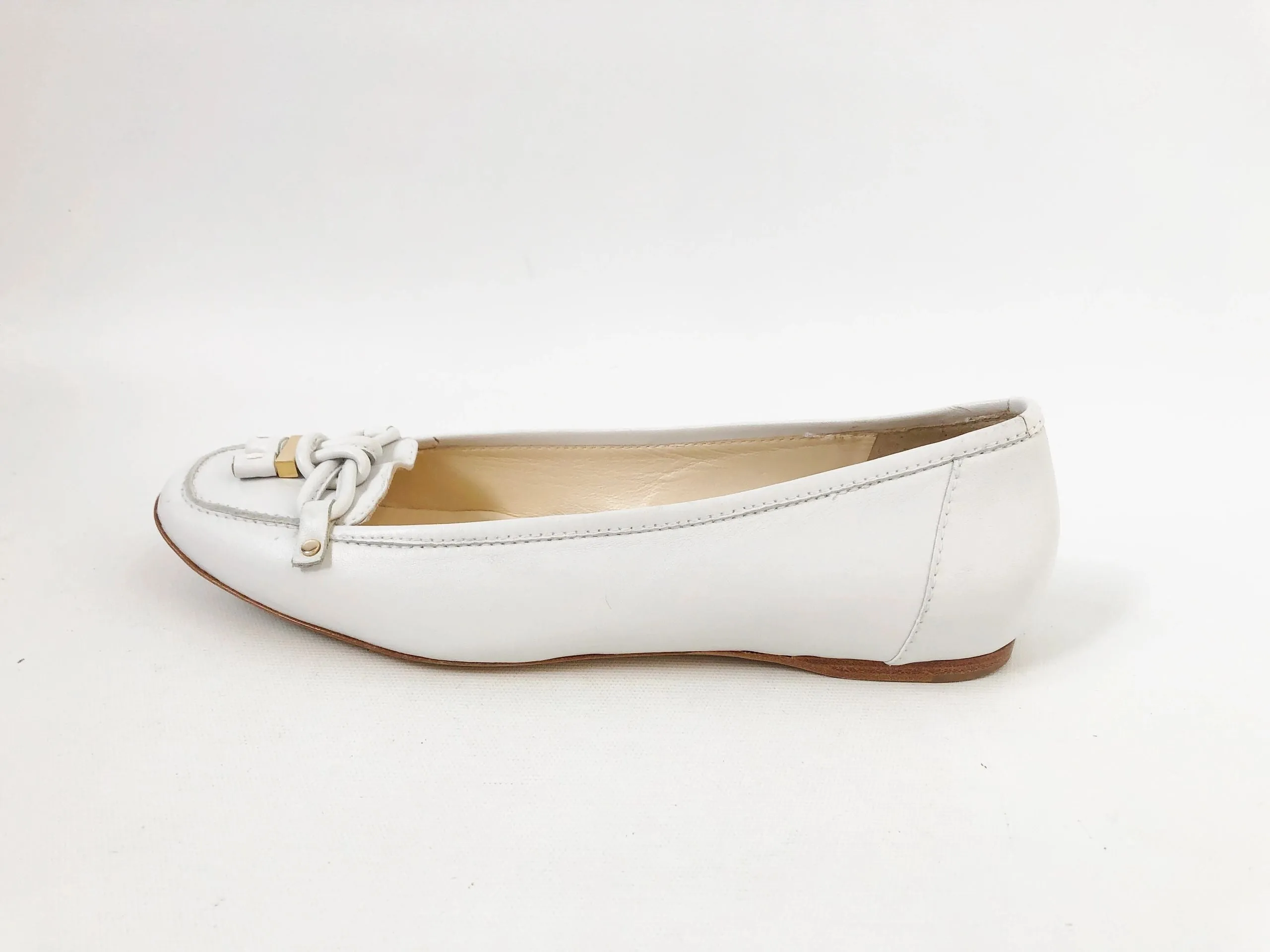 Fratelli Rossetti White Flats Size 39.5 It (9.5 Us)