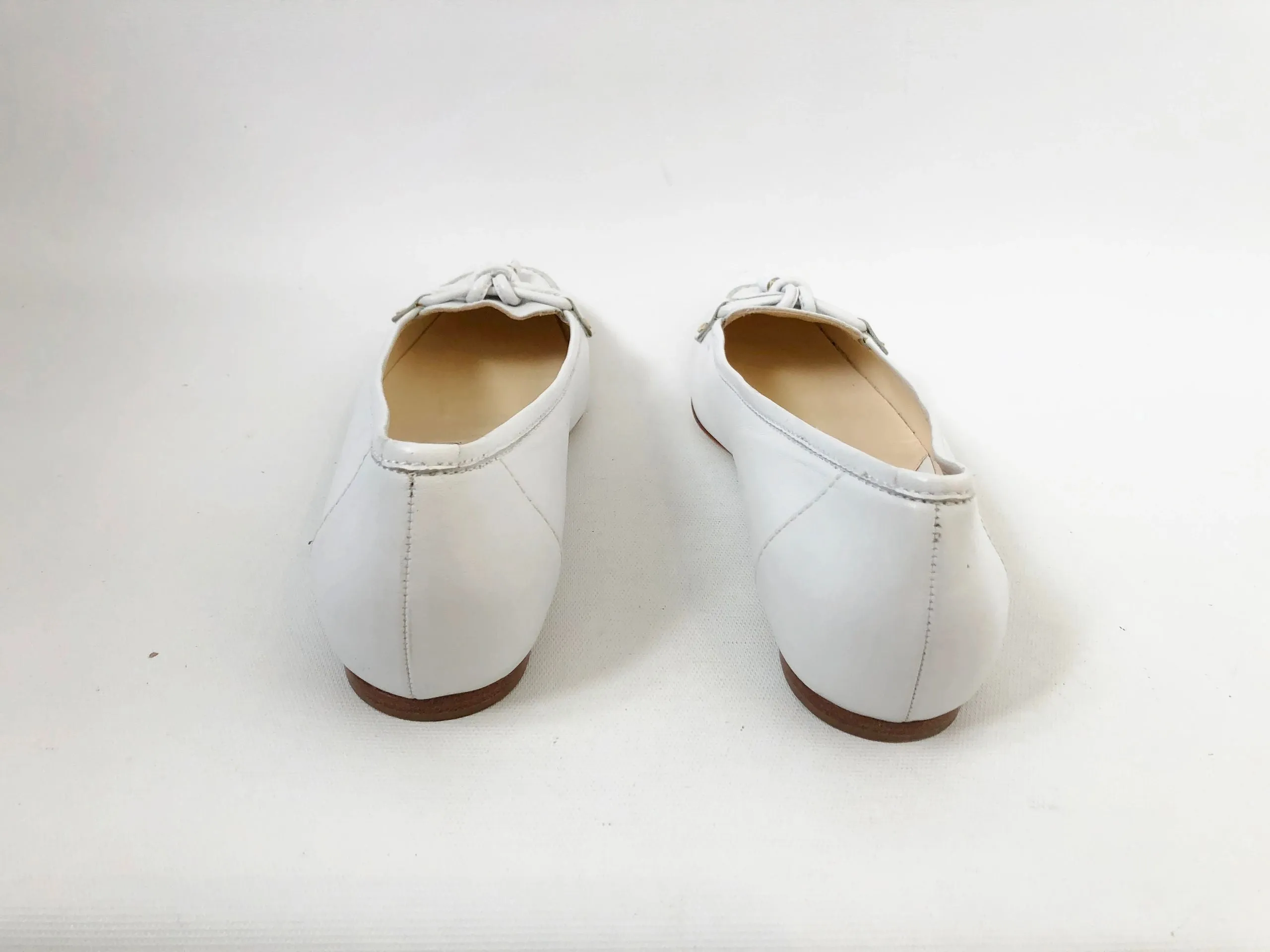 Fratelli Rossetti White Flats Size 39.5 It (9.5 Us)