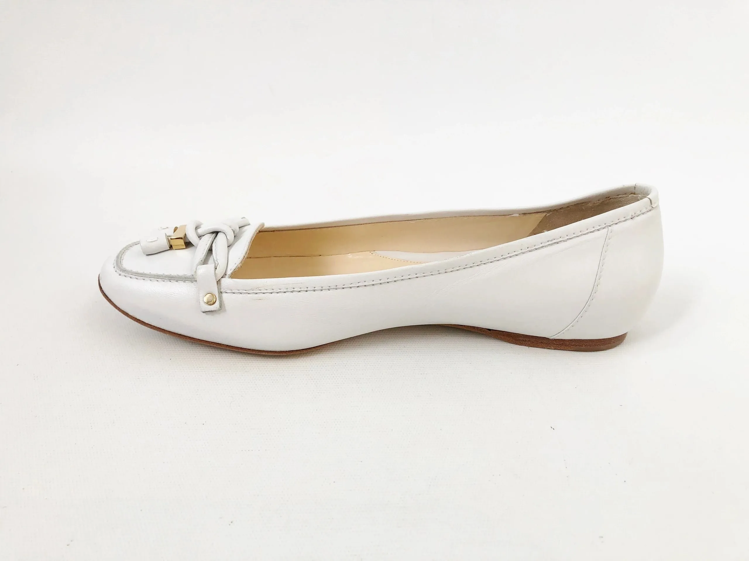 Fratelli Rossetti White Flats Size 39.5 It (9.5 Us)