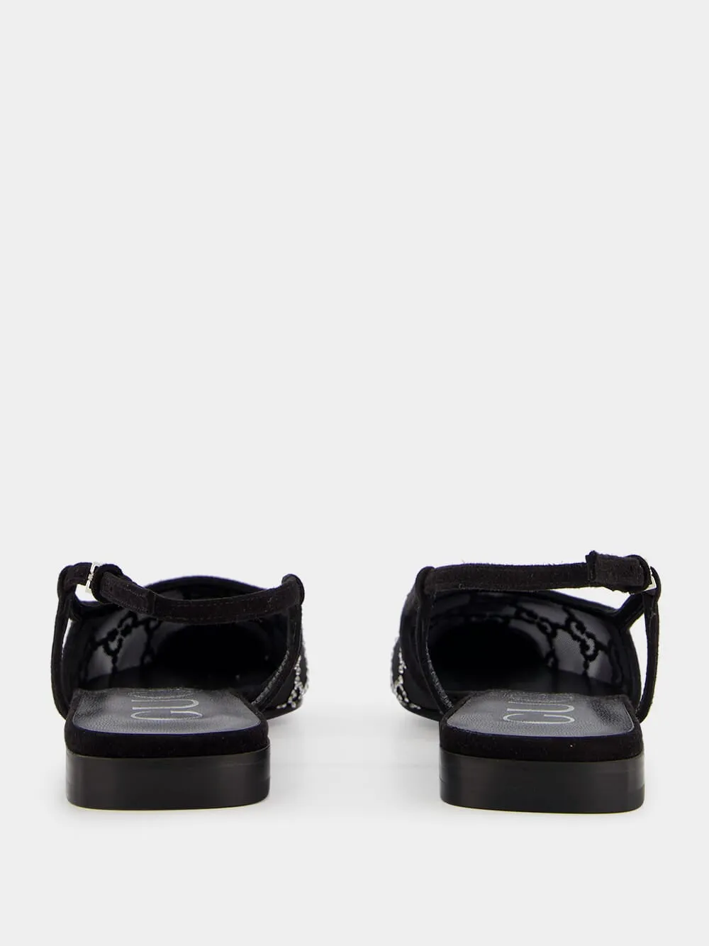GG Crystal Slingback Flats