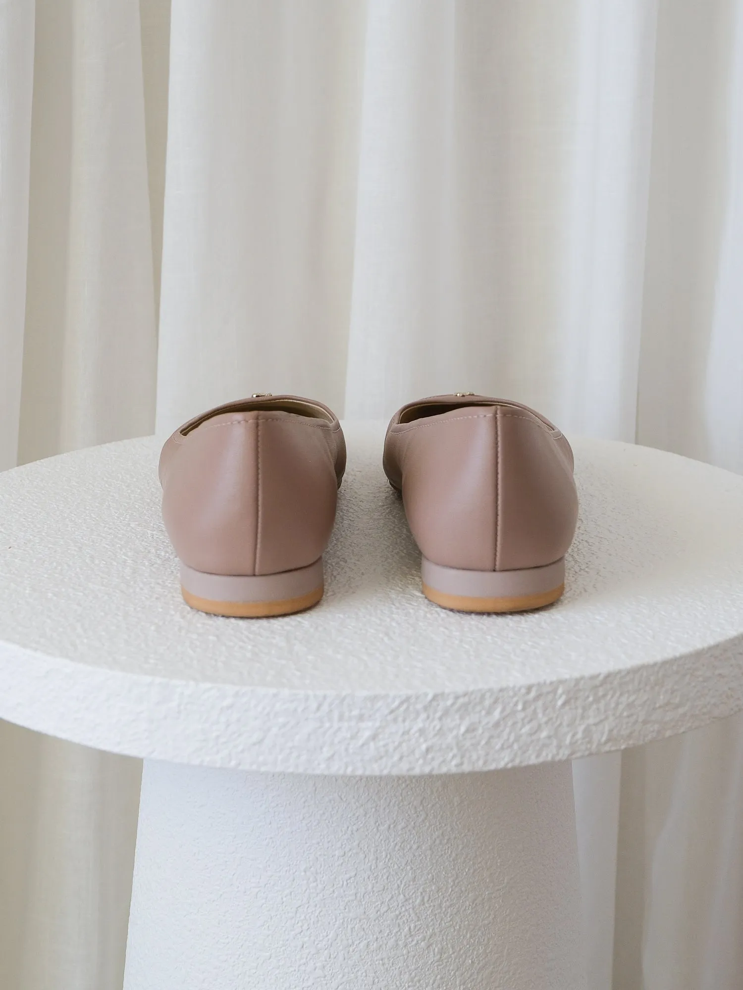 'Gisela' Nappa Leather Ballet Flats, Size 38