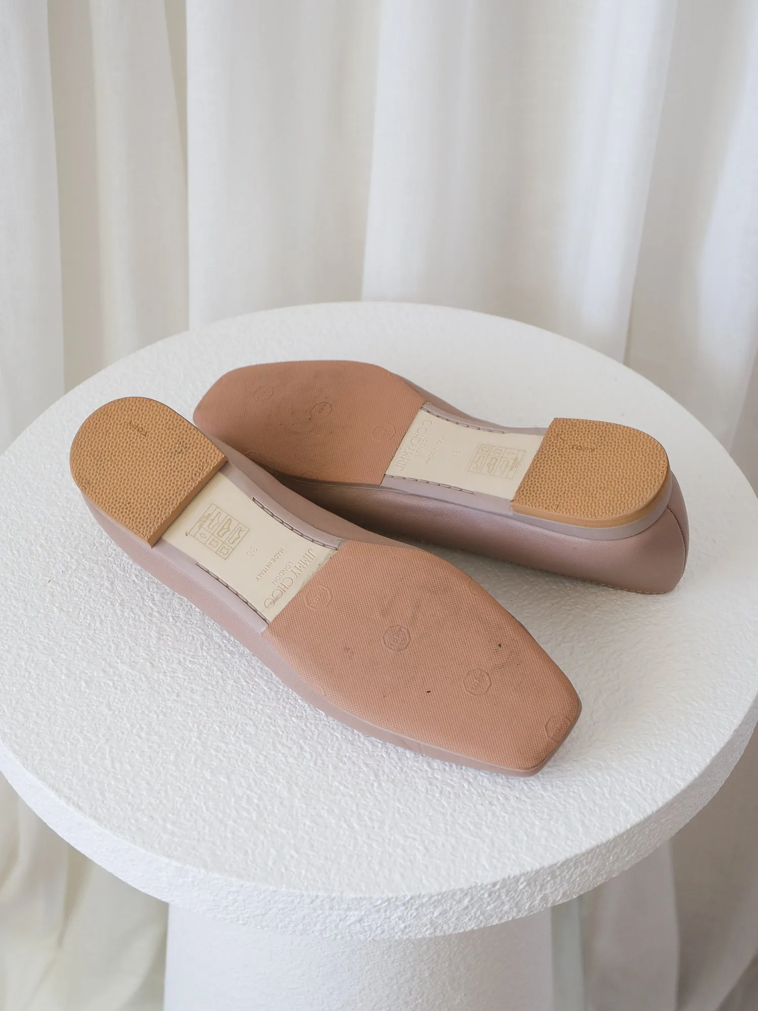 'Gisela' Nappa Leather Ballet Flats, Size 38