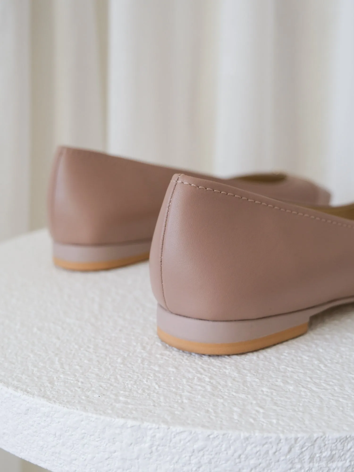 'Gisela' Nappa Leather Ballet Flats, Size 38