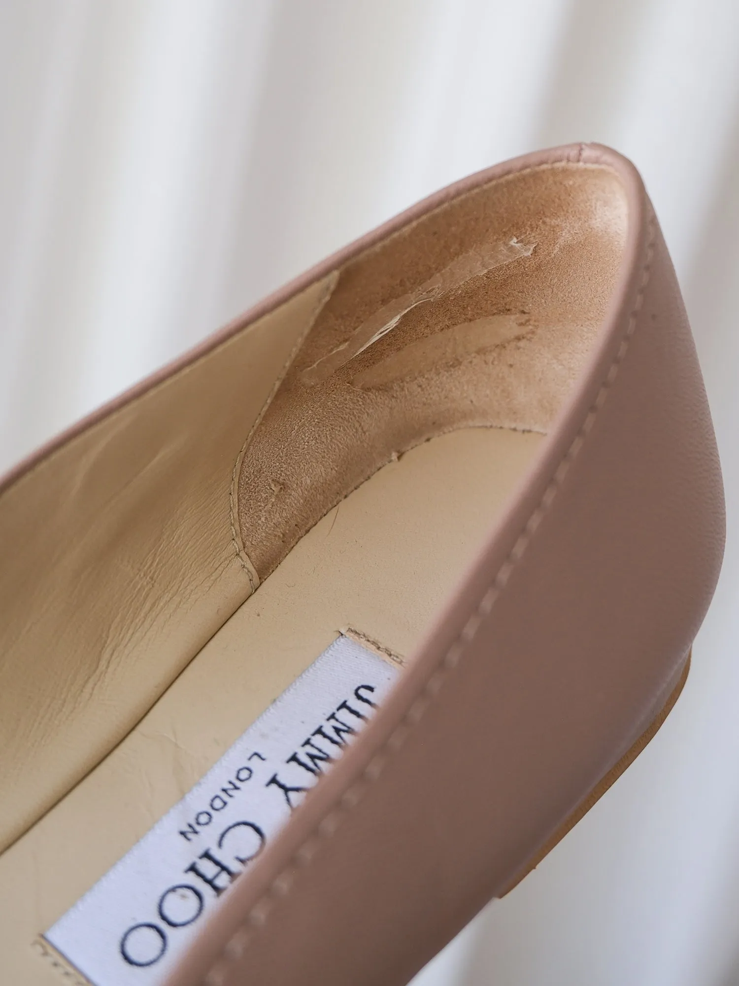 'Gisela' Nappa Leather Ballet Flats, Size 38