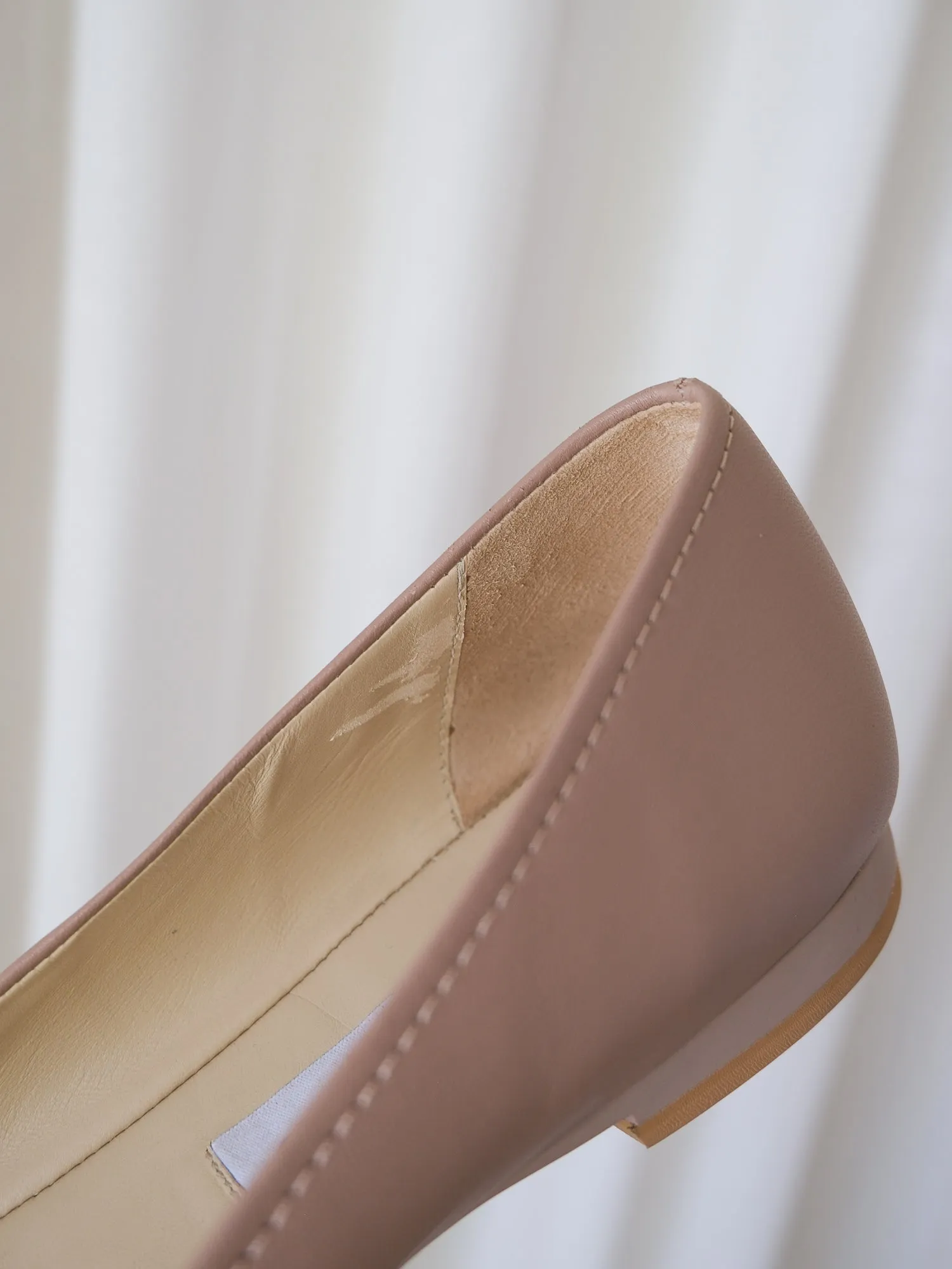 'Gisela' Nappa Leather Ballet Flats, Size 38