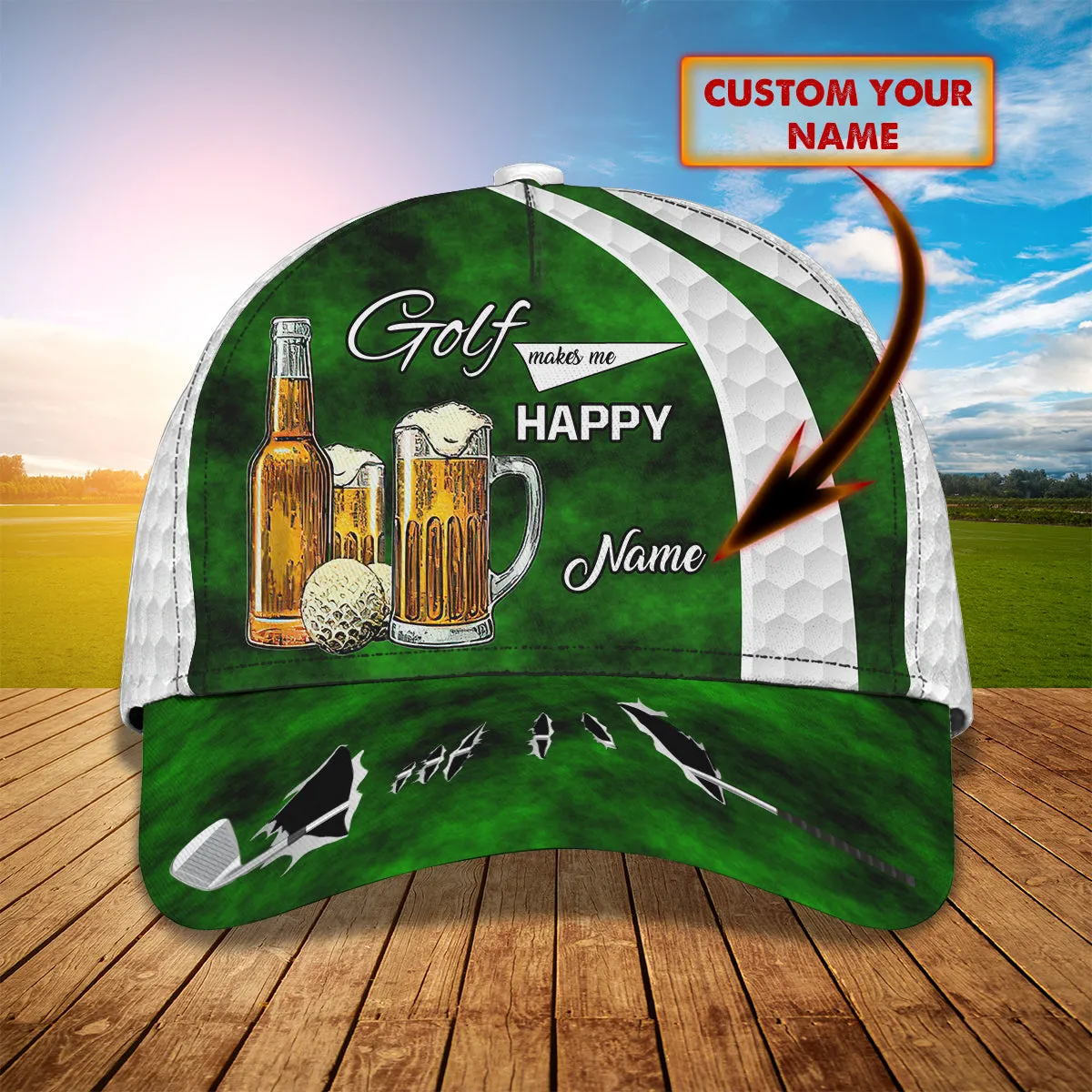 Golf - Personalized Name Cap - h2k-h10