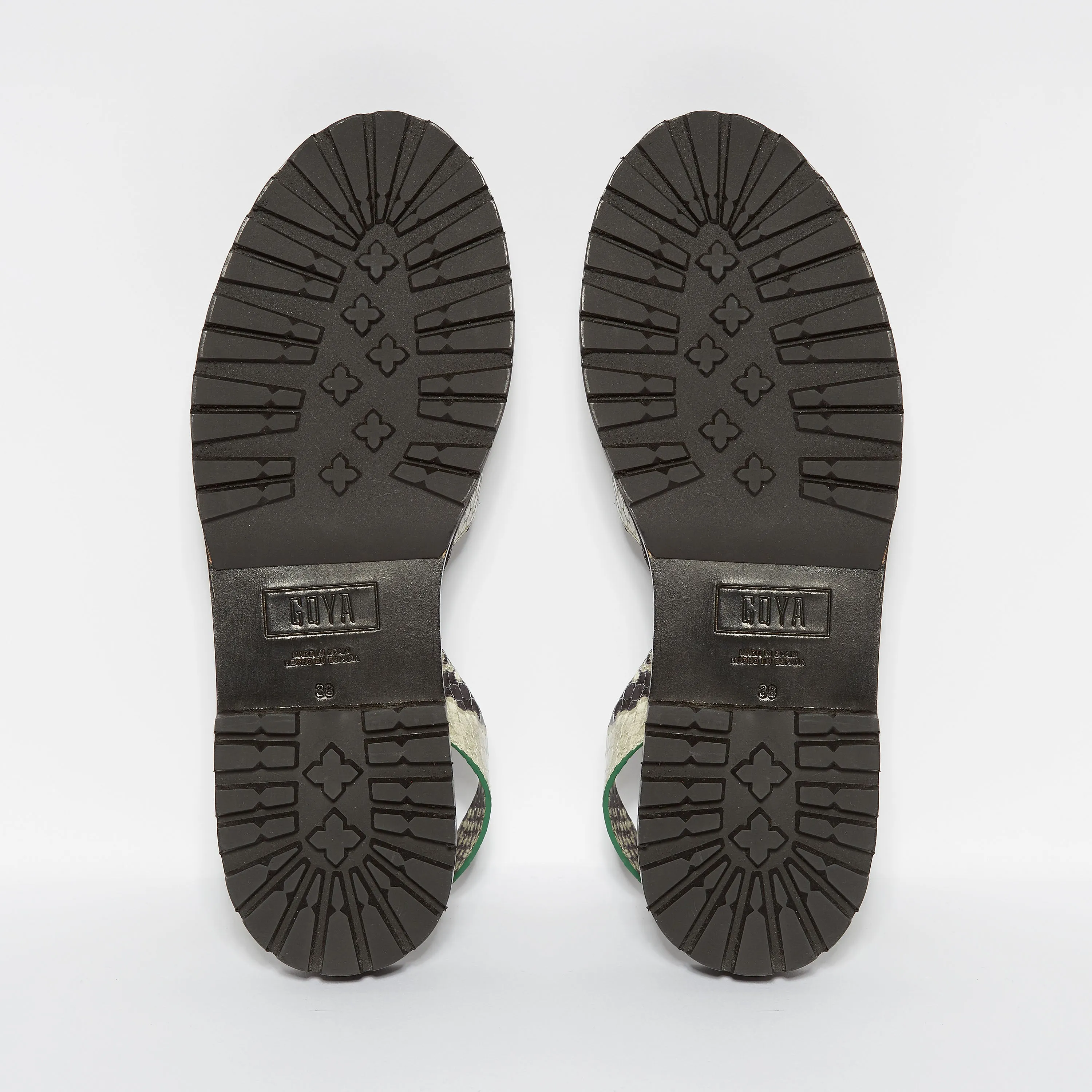 GOYA Grey Snakeskin Sandal
