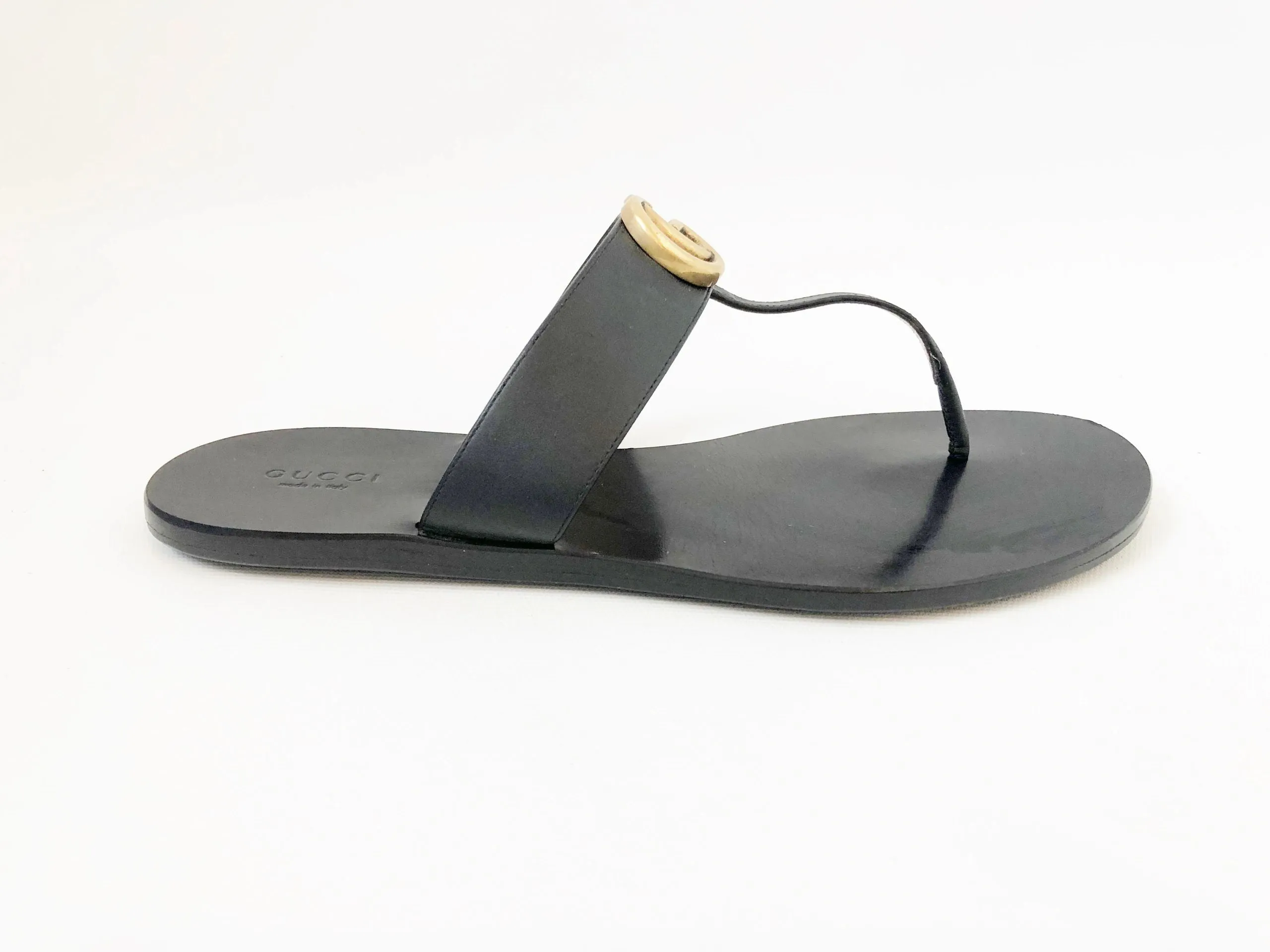 Gucci Gg Leather Thong Size 40 It (10 Us)