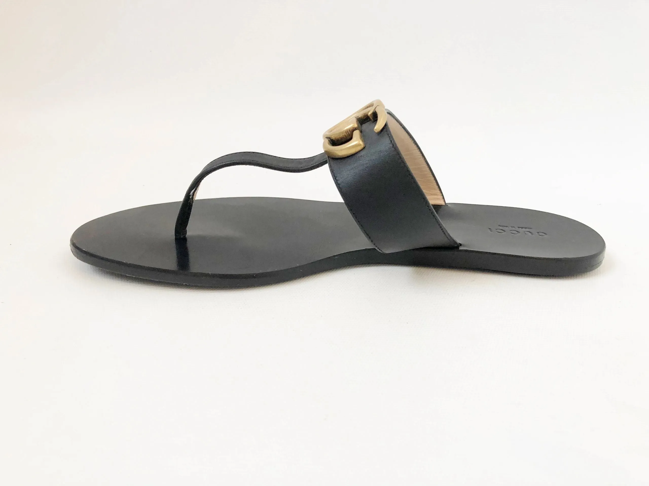 Gucci Gg Leather Thong Size 40 It (10 Us)