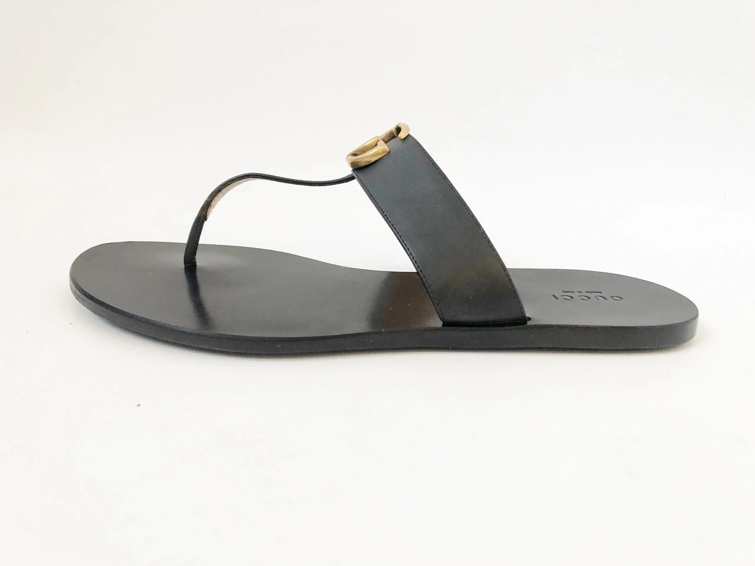 Gucci Gg Leather Thong Size 40 It (10 Us)