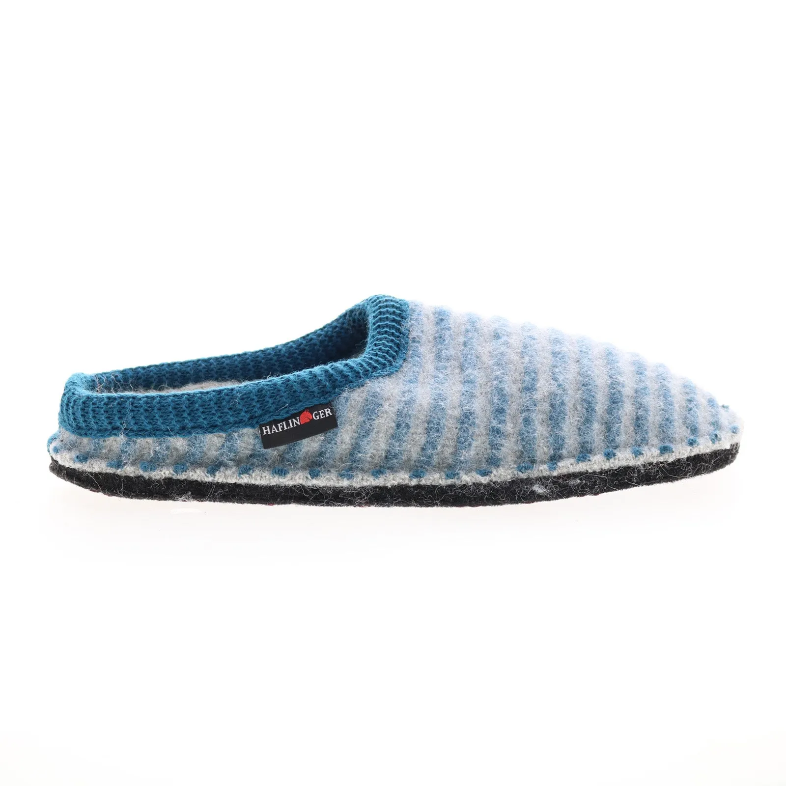 Haflinger Cathy 312013-93H Womens Gray Canvas Slip On Clogs Slippers Shoes