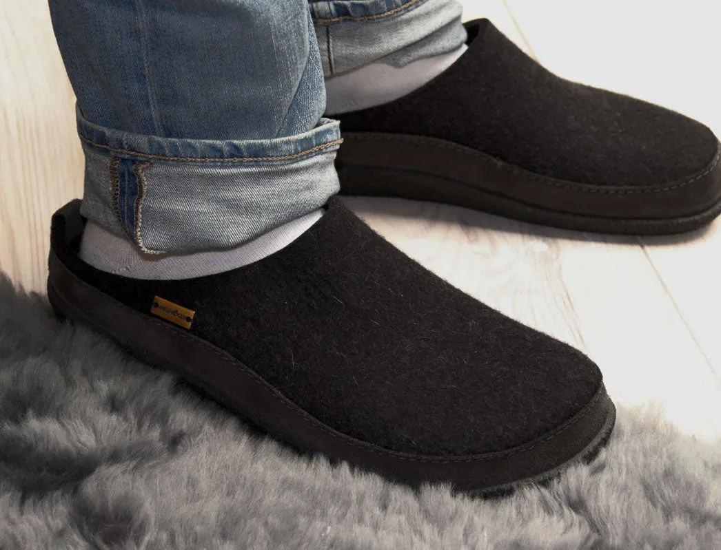HAFLINGER Clog | Blizzard Skane, Graphite
