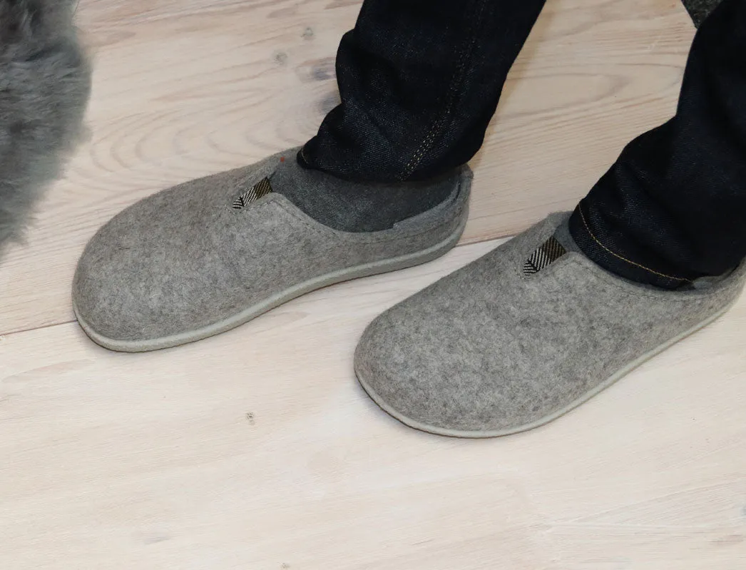 HAFLINGER Clog | Blizzard Visby, Stone Gray