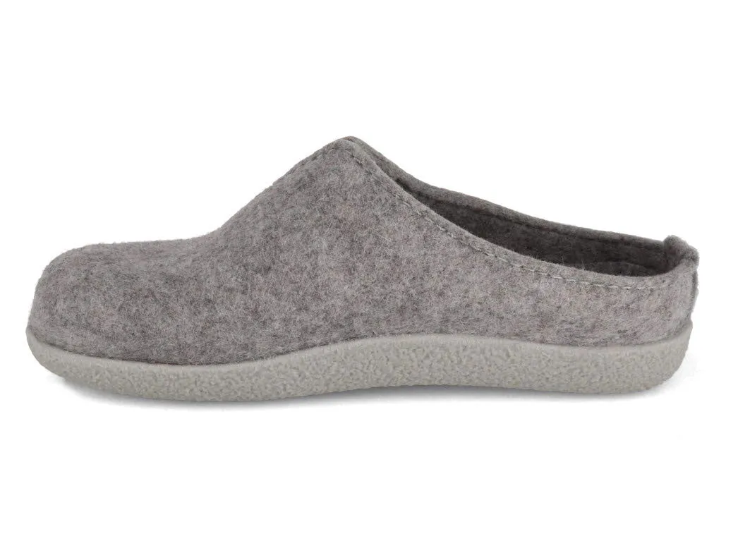 HAFLINGER Clog | Blizzard Visby, Stone Gray