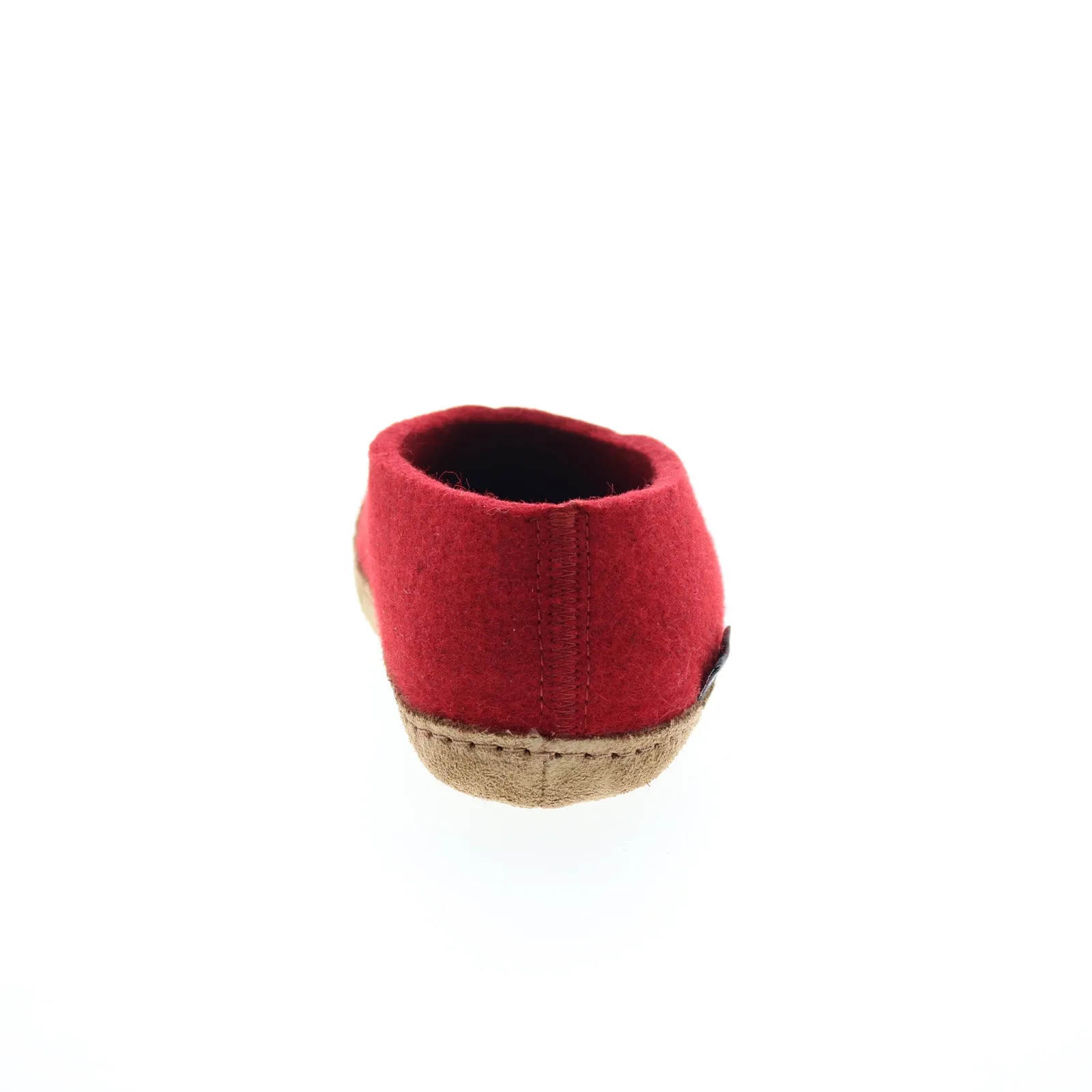 Haflinger Emils Slipper 221002-211H Womens Red Canvas Clogs Slippers Shoes