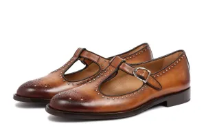 Hand-Painted Brown Peshawari Sandel For Casual And Party Wear-Unique and Classy
