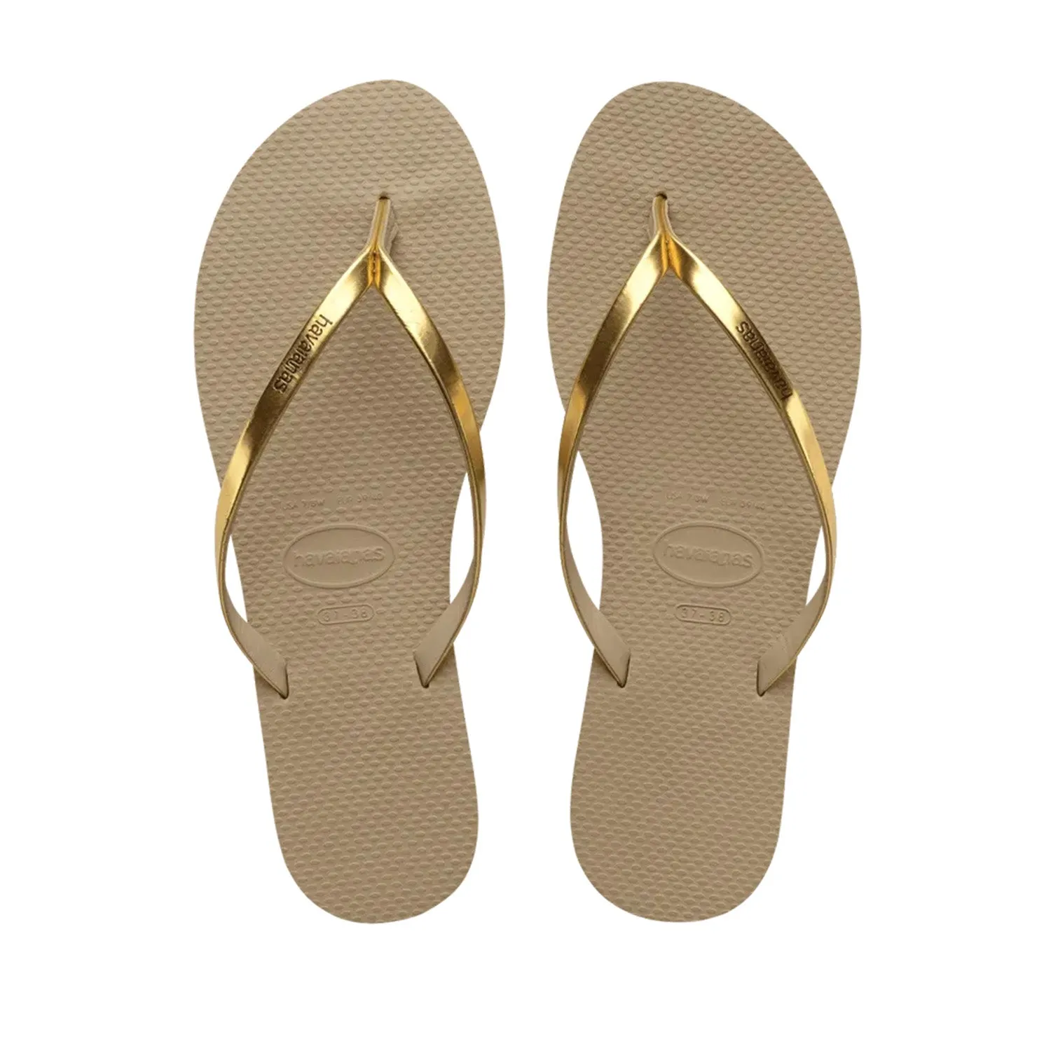 Havaianas Women's You Metallic in Golden Sand
