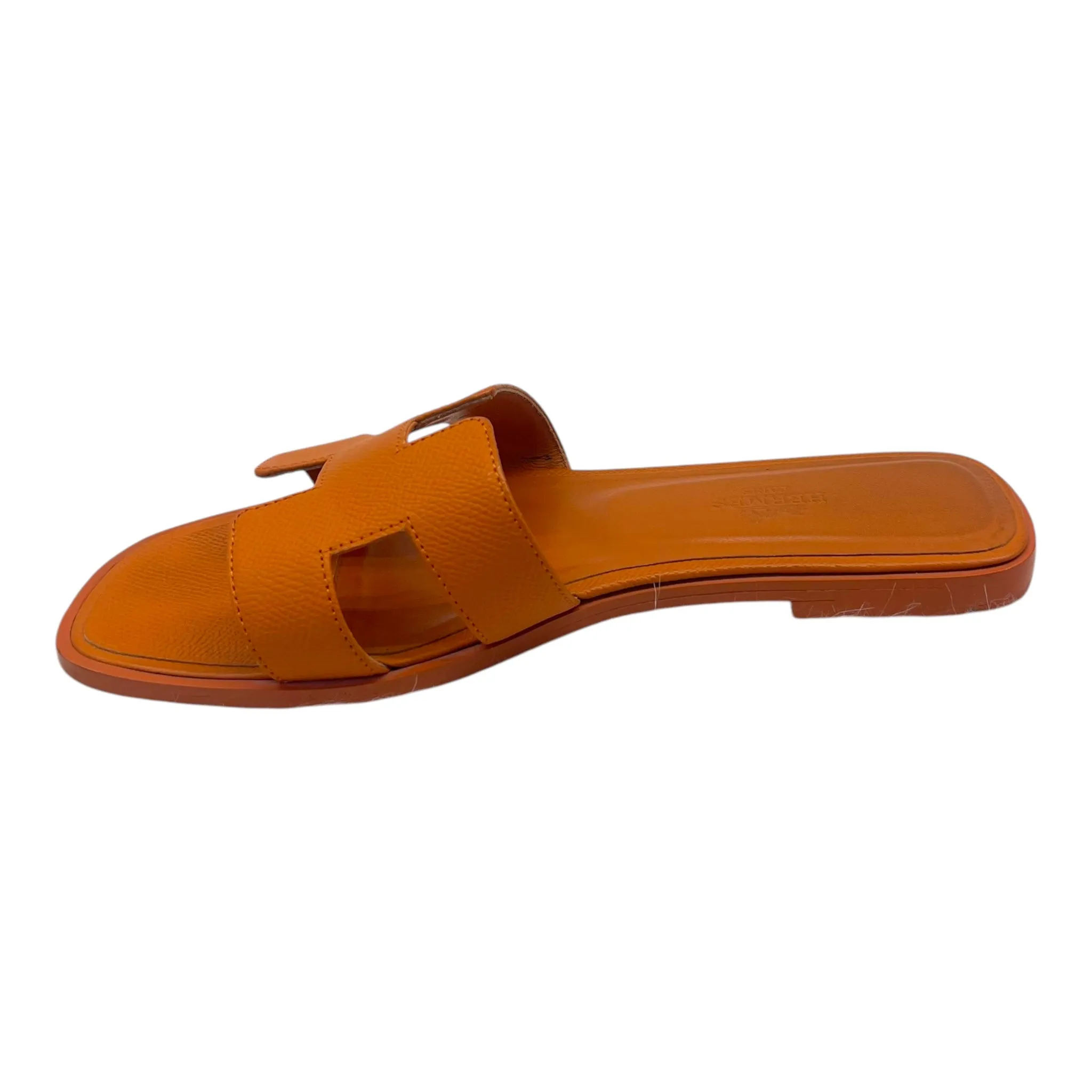 Hermès Orange Oran Sandals EU 38