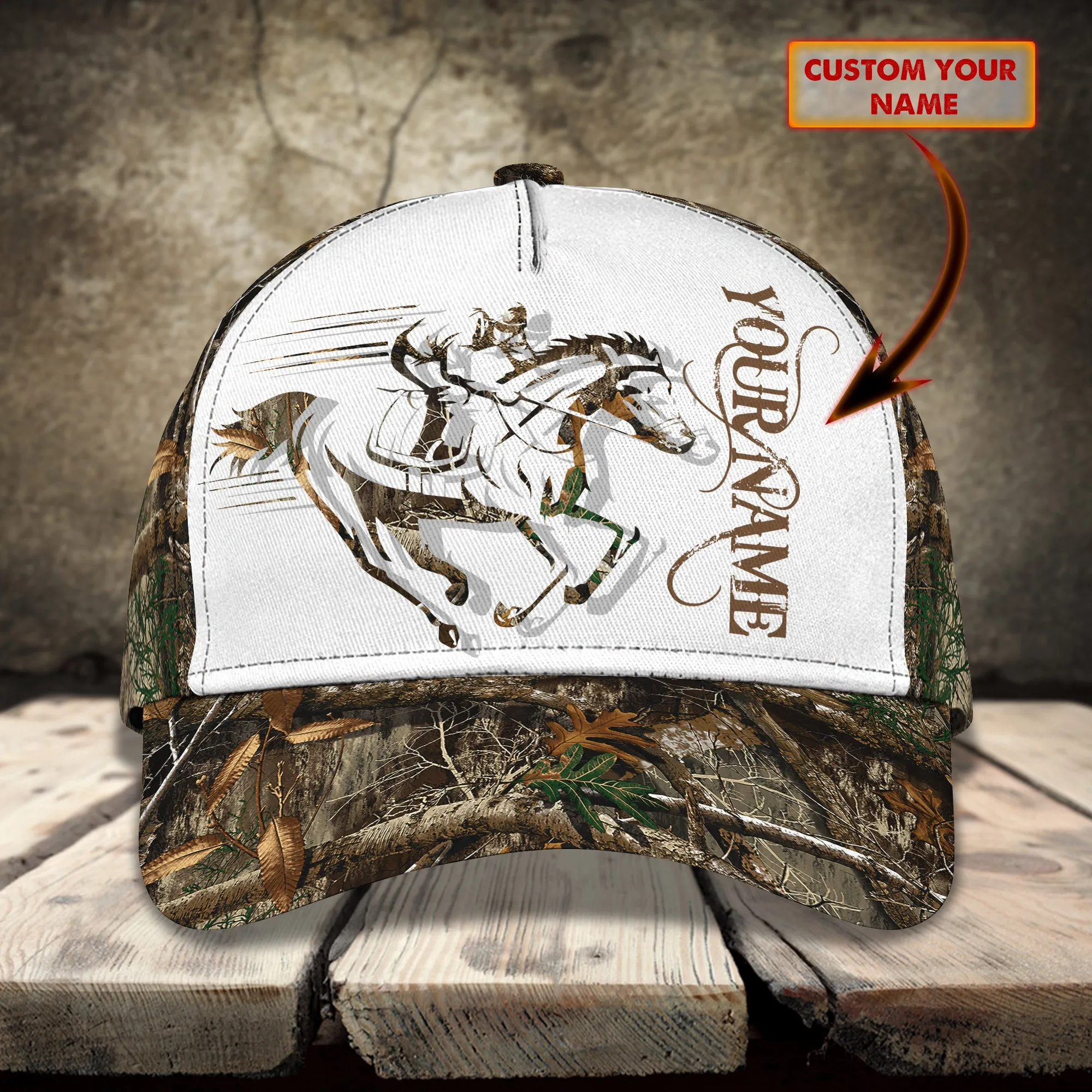 Horse racing - Personalized Name Cap - Loop-Lnp-4