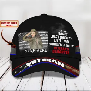 I'm A Girl Veteran - Personalized Name Cap11 - ATM2K