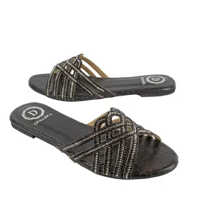 Jamilah Flats S137F - Black