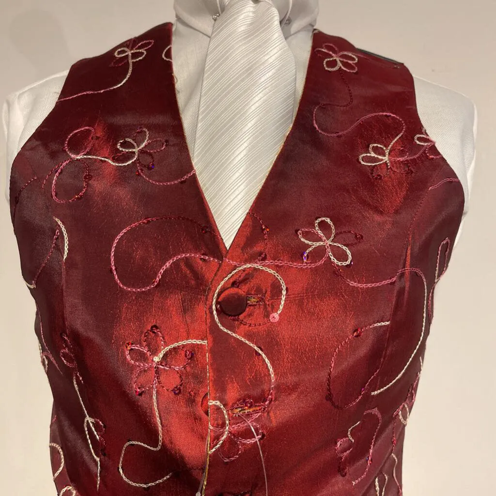 JLC reversable Vest Gold and red