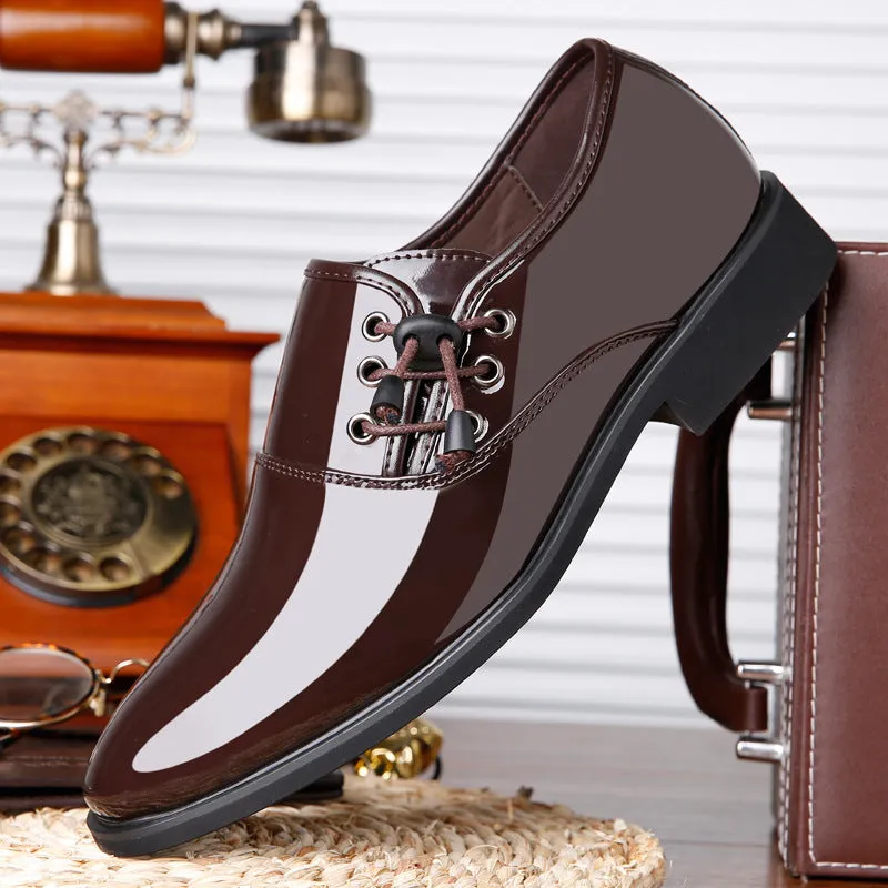 Kevin – Elegant Patent Vegan Leather Men's Shoes