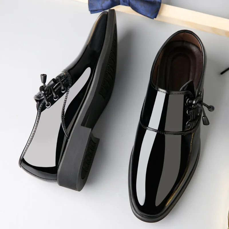 Kevin – Elegant Patent Vegan Leather Men's Shoes