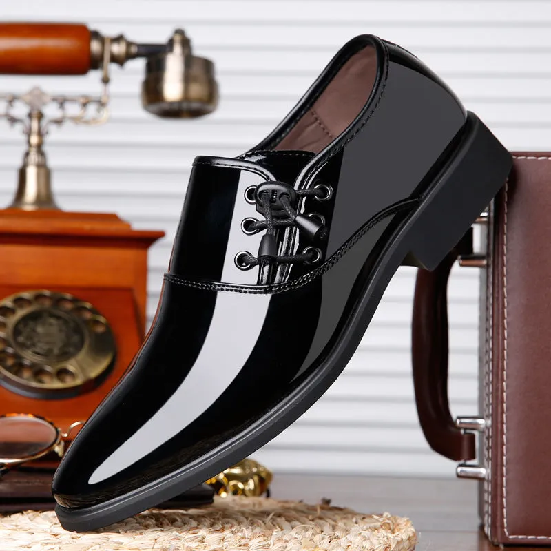 Kevin – Elegant Patent Vegan Leather Men's Shoes
