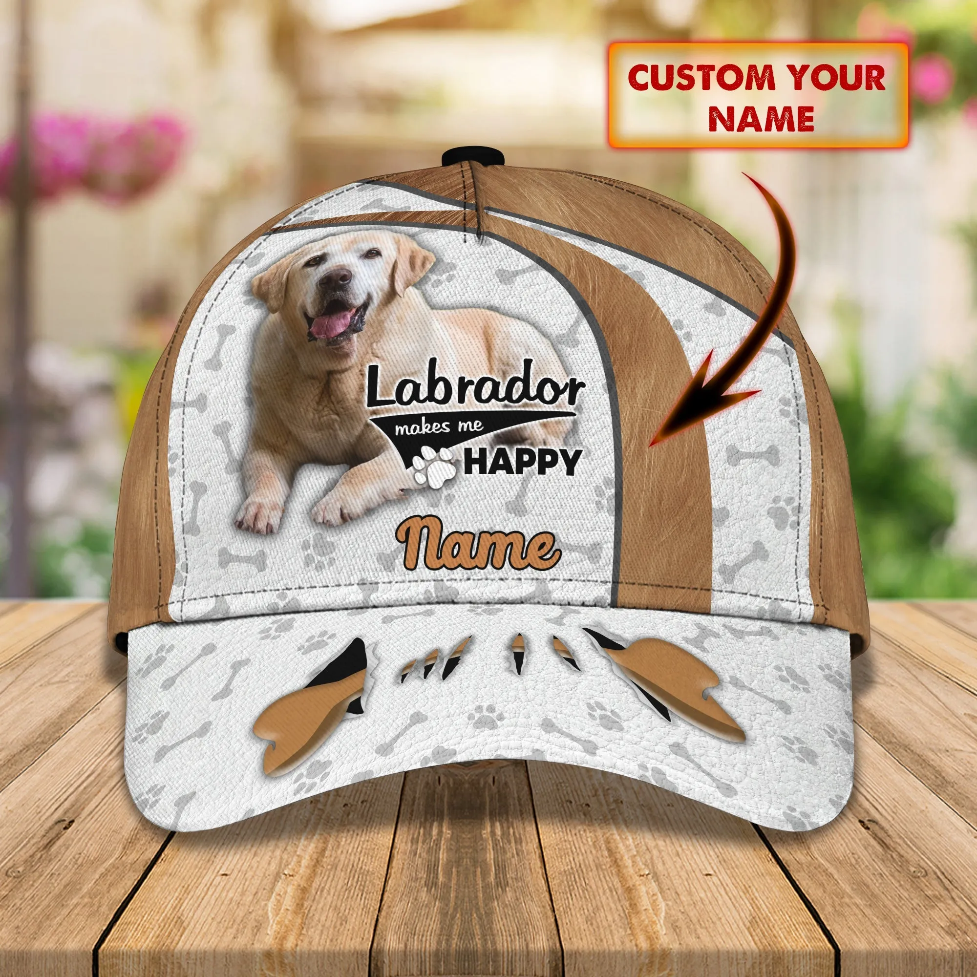 Labrador 01 - Personalize Name Cap  - Loop - QB95 - 184