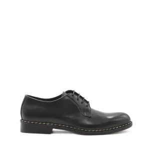 Lace up | Smooth Black Leather