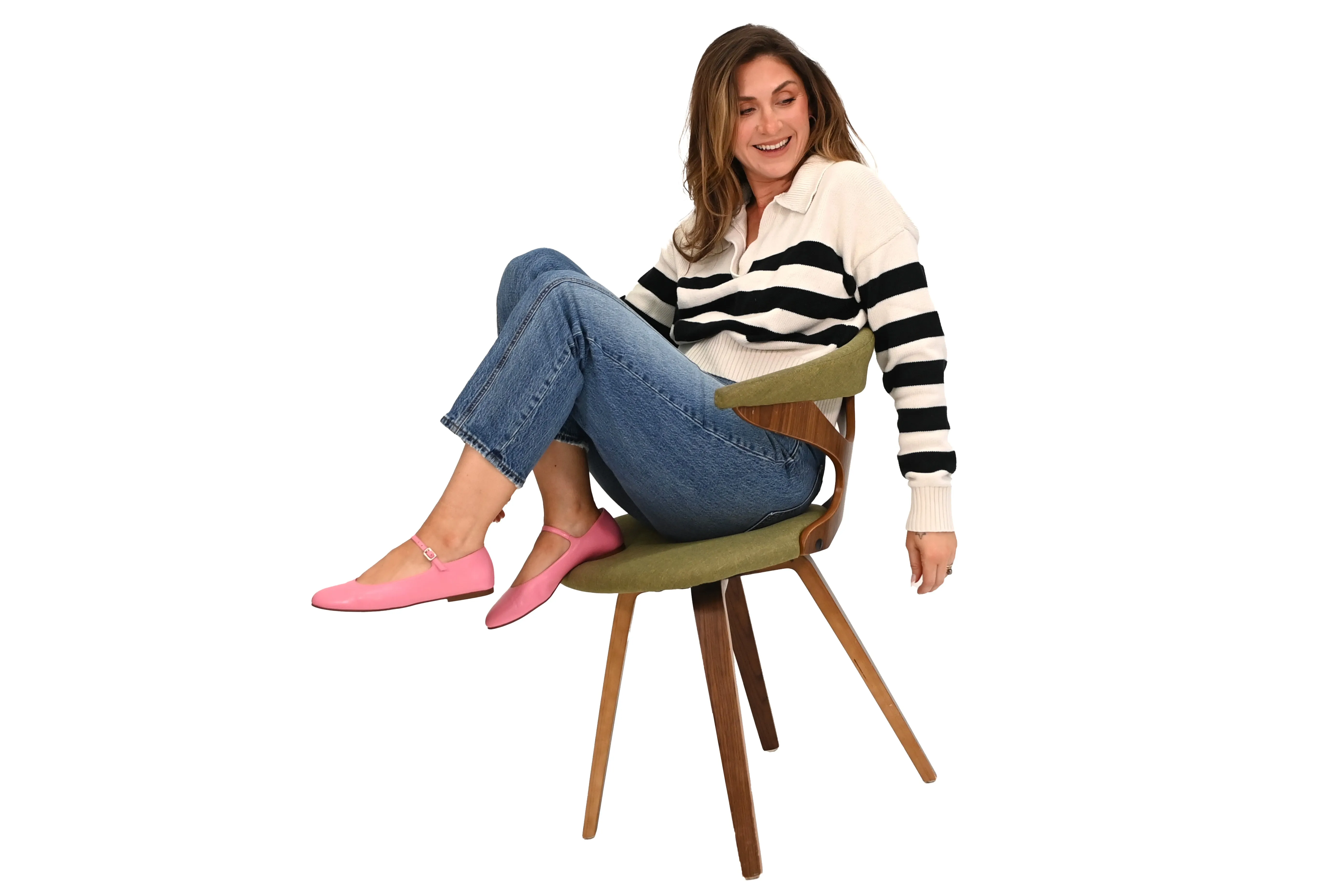Lacey - Pink Leather