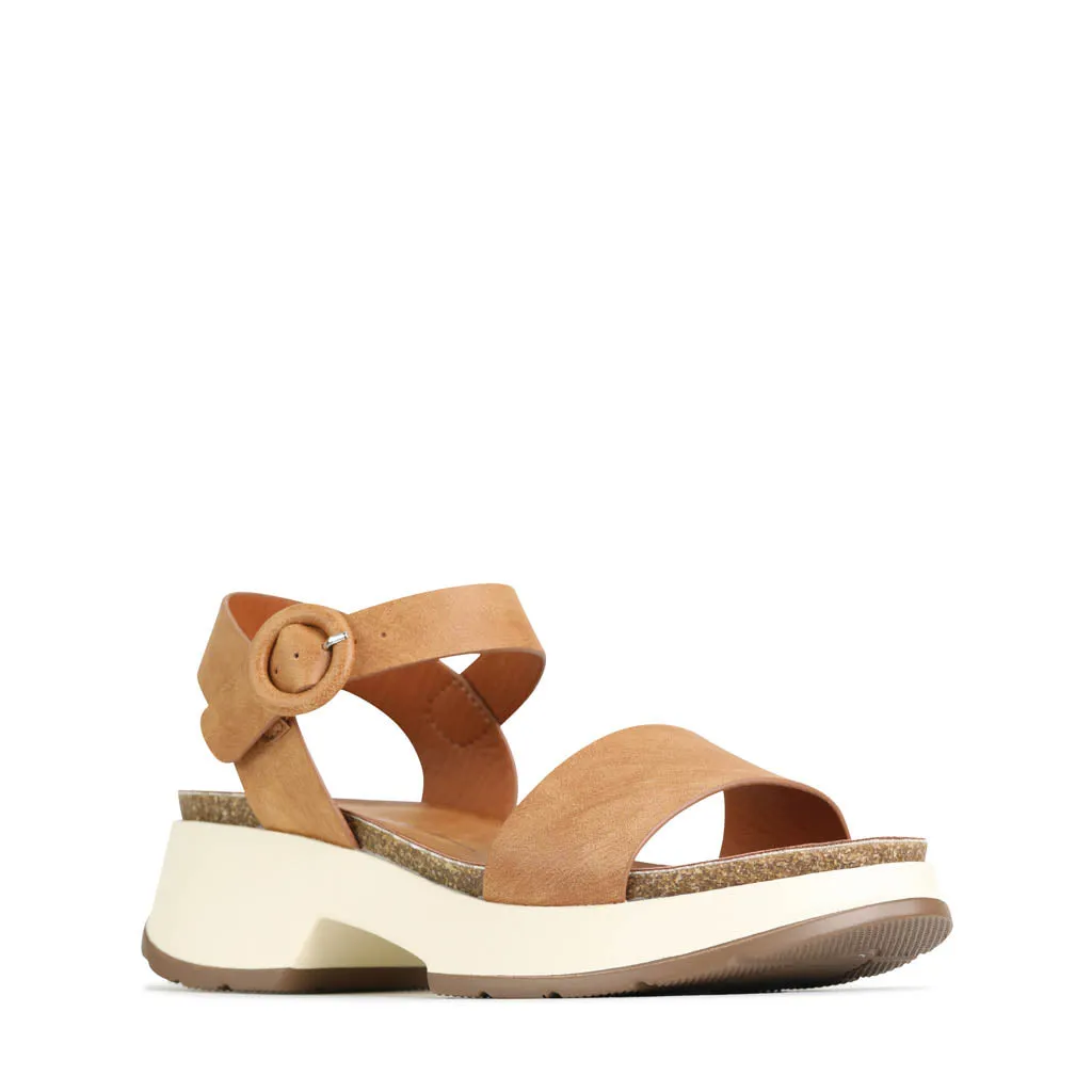 LAIS ANKLE STRAP WEDGE SANDALS