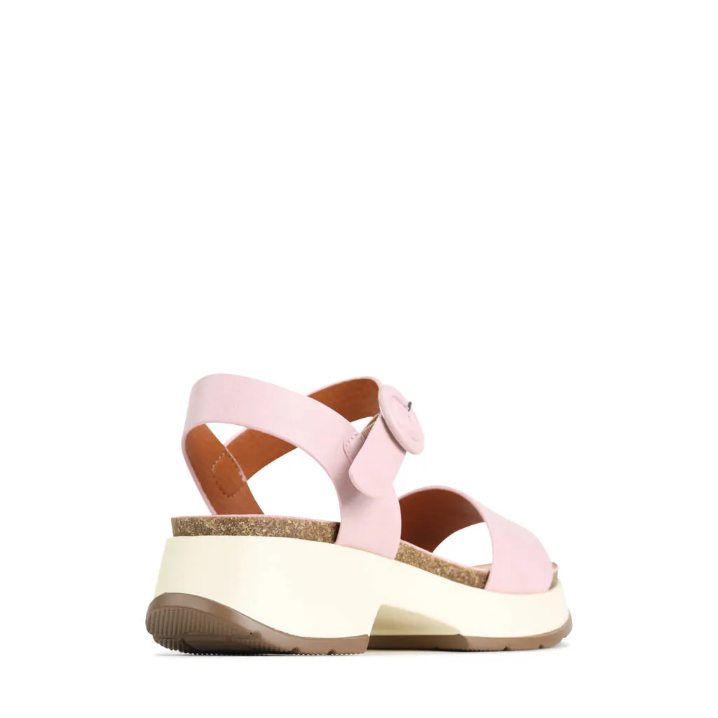 LAIS ANKLE STRAP WEDGE SANDALS
