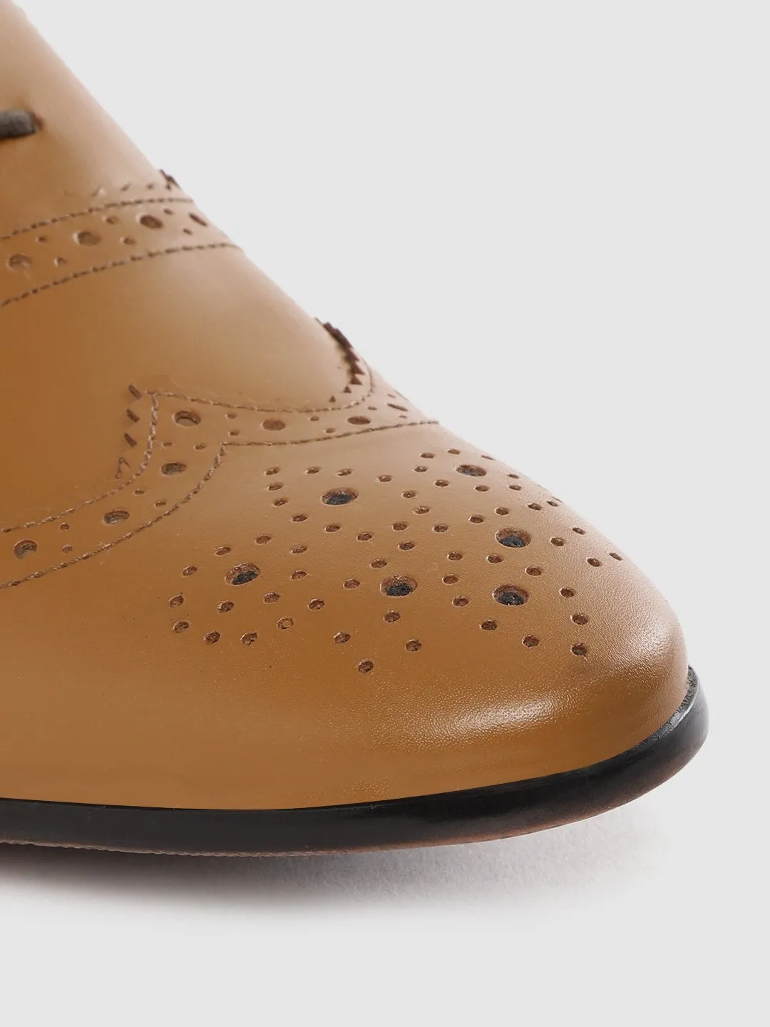 Leather Brogue Lace Up Shoes