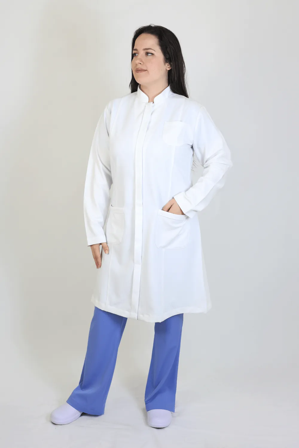 Linda Semi Fitted Labcoat New