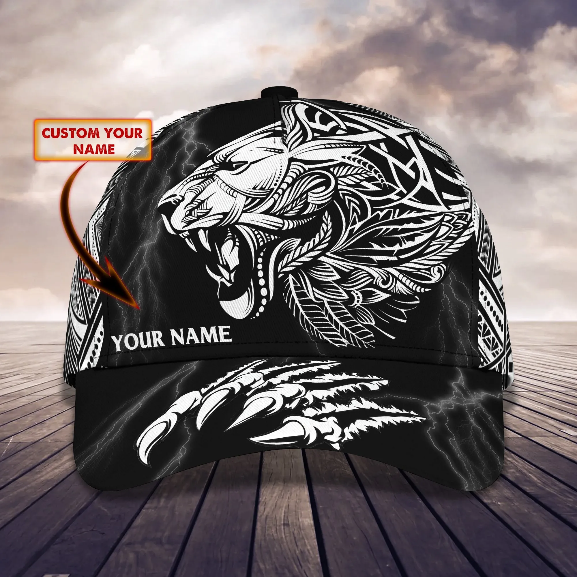 Lion - Personalized Name Cap69 - ATM2K