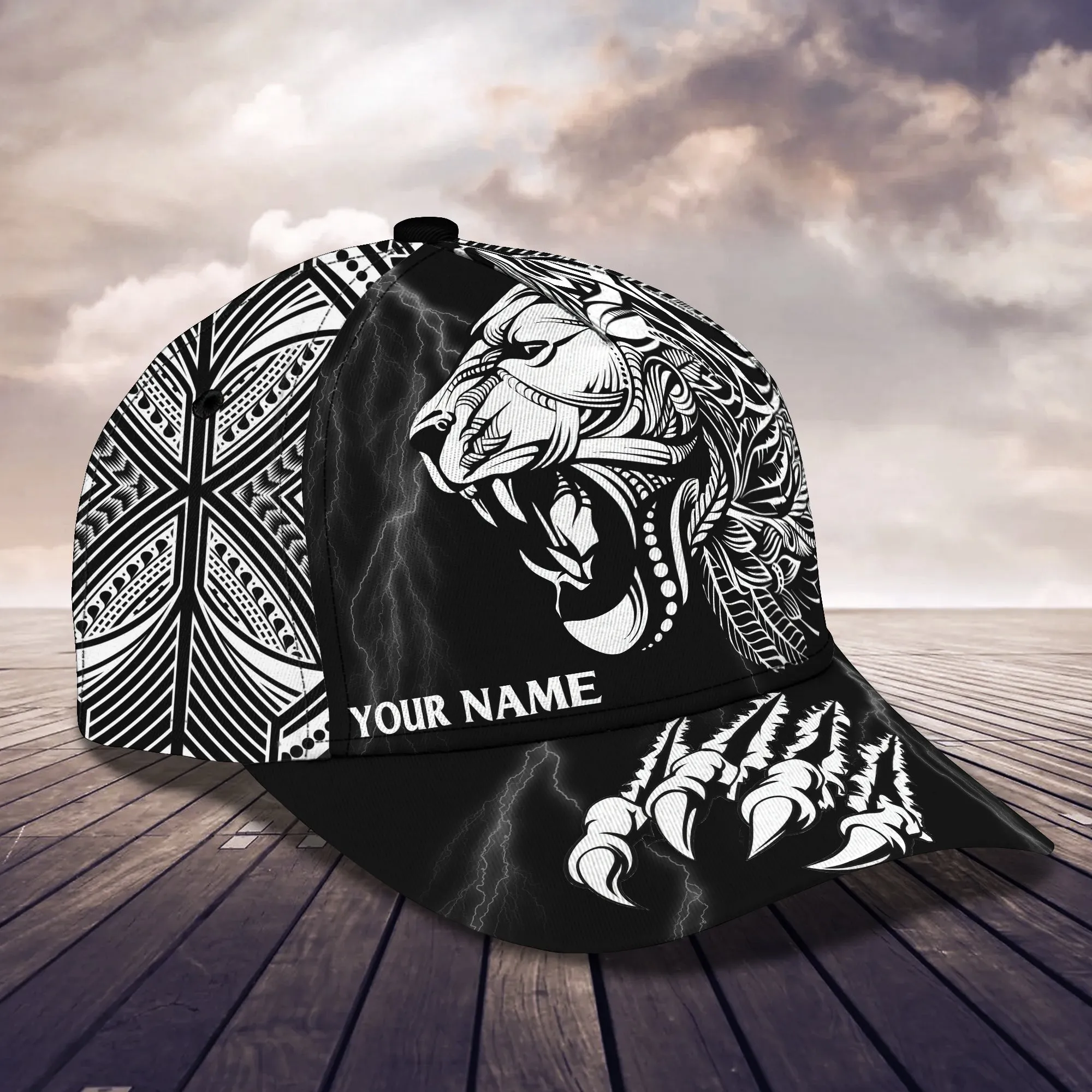 Lion - Personalized Name Cap69 - ATM2K