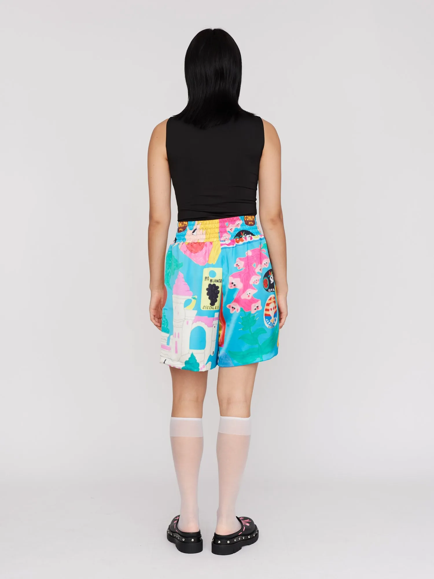 LO x Arabella Simpson Shirred Shorts
