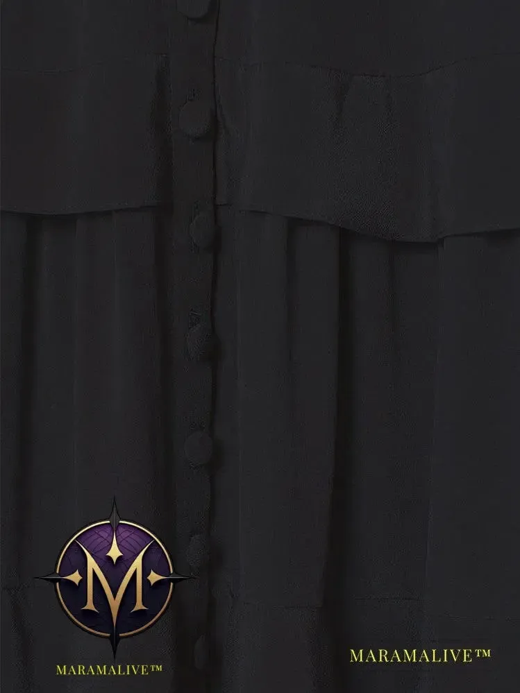 Long Black Dress Vintage fASHION