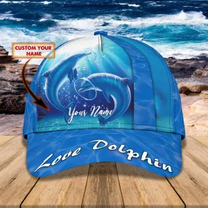 Love Dolphin - Personalize Name Cap - TD97-02