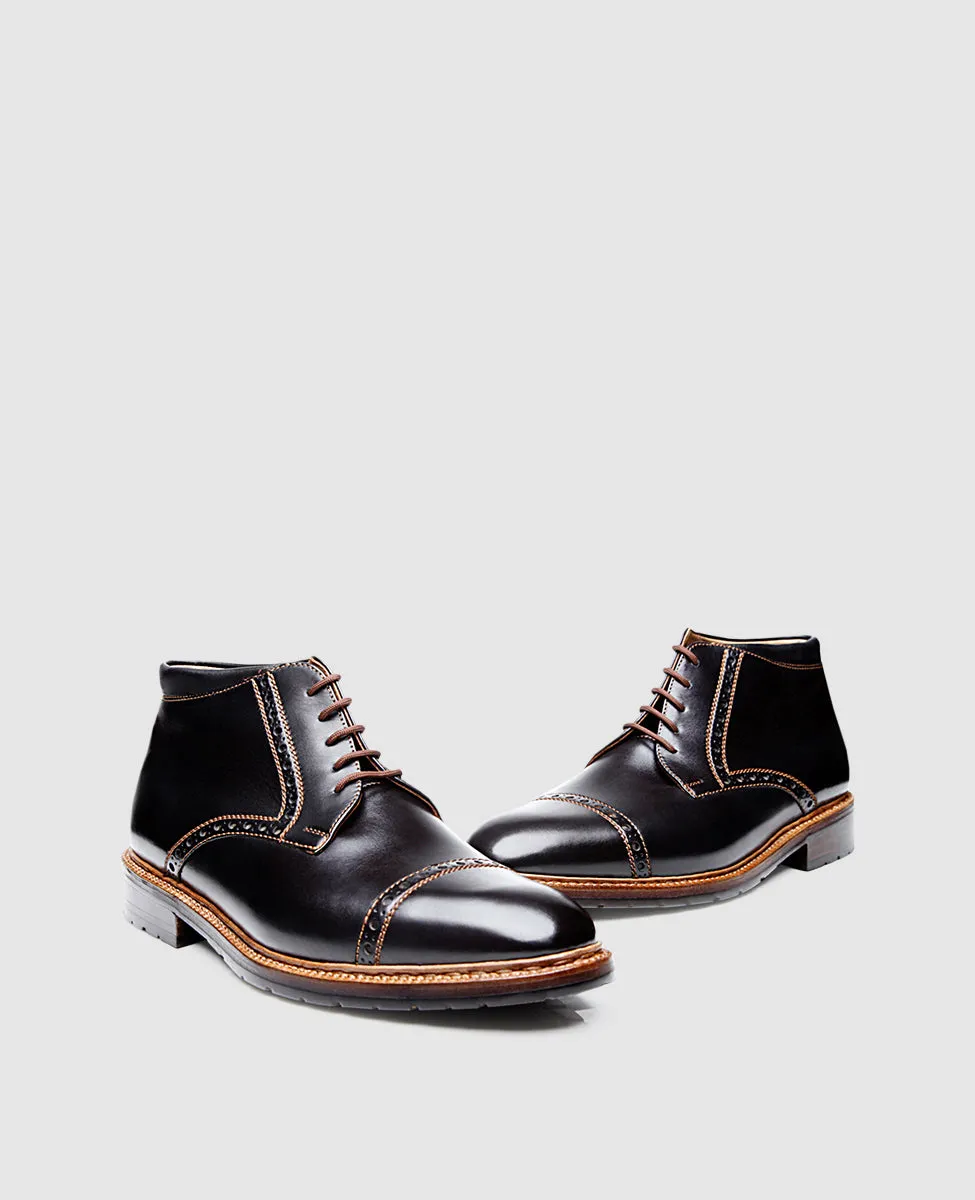 Luzern Quarter-Brogue SC - Black